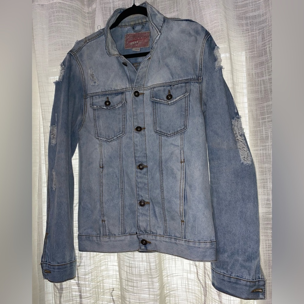 Brooklyn Cloth Men’s Distressed Denim Shacket